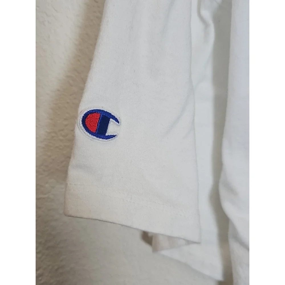 Champion Men's White T-Shirt Tee Short‎ Sleeve Crew Neck Size XL - Picture 4 of 11